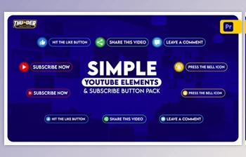 Download Simple YouTube Elements And Subscribe Button <span class='badge badge-warning'>Pack</span> (<span class='badge badge-warning'>Videohive</span> 36153588)