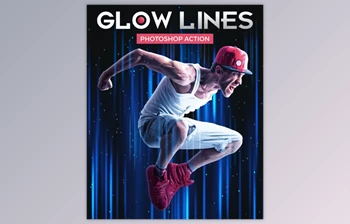 Download Glow Lines Photoshop <span class='badge badge-warning'>Action</span>