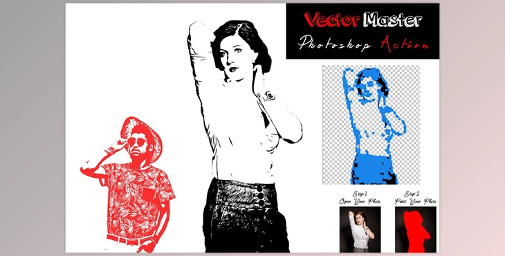 Download Vector Master Photoshop Action CreativeMarket - 7466430