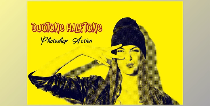 Download Duotone Halftone Photoshop Action CreativeMarket - 7481628