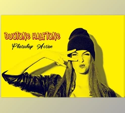 Download Duotone Halftone Photoshop Action CreativeMarket - 7481628