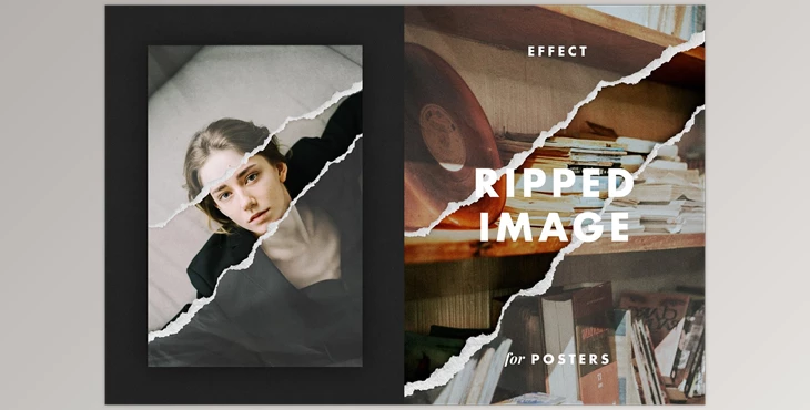 Download Ripped Image Effect for Posters CreativeMarket - 7214401