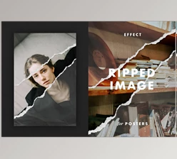 Download Ripped Image Effect for Posters CreativeMarket - 7214401