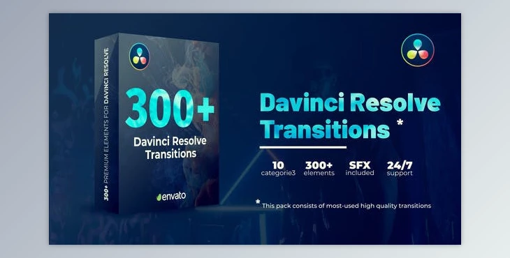 Download Videohive Transitions Library for DaVinci Resolve 34325208