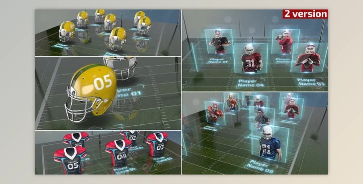 Download American Football Lineup (Videohive 30954244) - AE Project