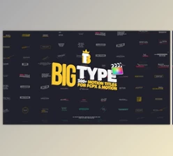 Download Videohive Big Type | 300 titles for FCPX 27096182