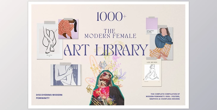 Download Design Trends & Female Poster Bundle CreativeMarket - 7002529