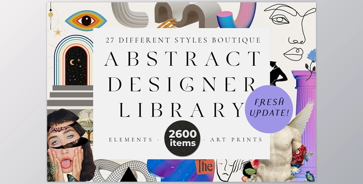 Download UPDATE!! ABSTRACT DESIGNER LIBRARY CreativeMarket - 5847342