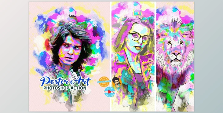 Download Poster Art Photoshop Actions CreativeMarket - 6770718