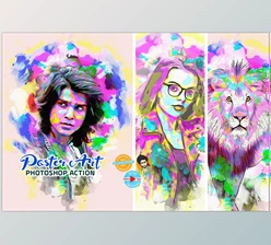 Download Poster Art Photoshop Actions CreativeMarket - 6770718
