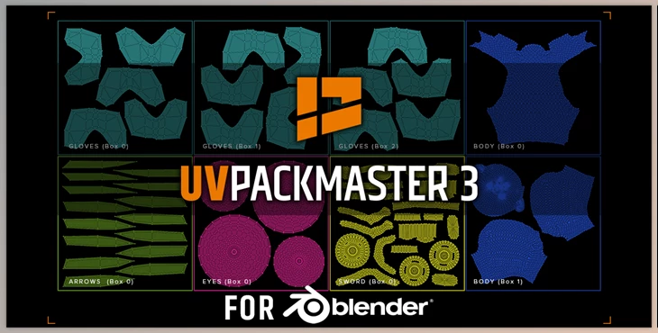 Download Blender Market Uvpackmaster 3 v3.1.2