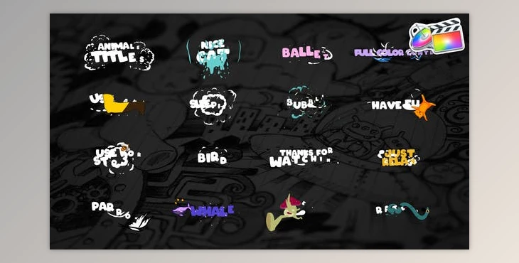 Download Cartoon Animals Titles for FCPX (Videohive 38661881)