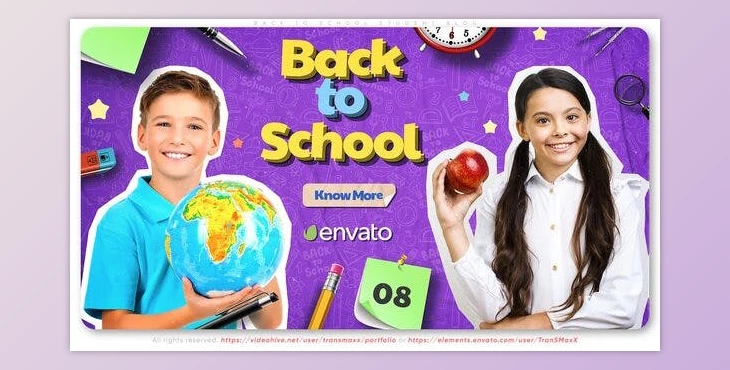 Download Back to School Student Blog (Videohive 39160887) - AE Project