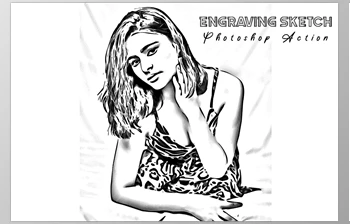 Download Engraving Sketch Photoshop Action <span class='badge badge-warning'>CreativeMarket</span> - 7492971
