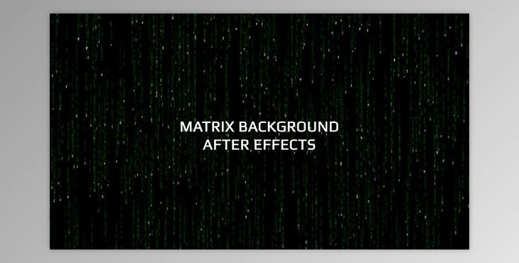 Download Videohive Matrix Background AE 39080551