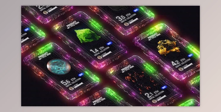 Download NFT Glitch Promo (Videohive 39099446) - AE Project