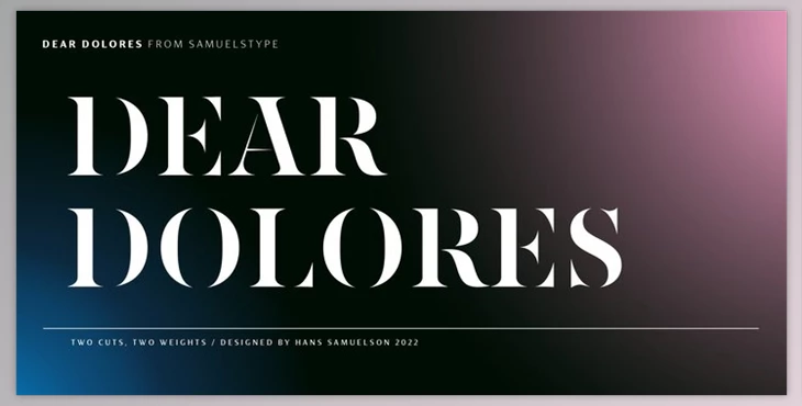 Download Dear Dolores Font Family - MyFonts