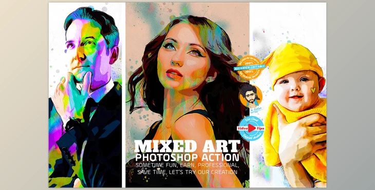 Download Mixed Art CreativeMarket - 6639729