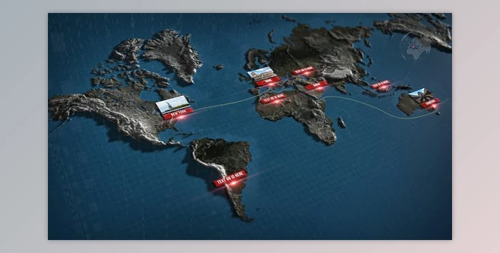 Download 3D World Map (Videohive 38730045) - AE Project