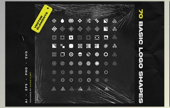 Download <span class='badge badge-warning'>70</span> Various Logo Shapes CreativeMarket - 7435927