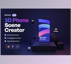 Download Mobby – 3D Phone Scene Creator CreativeMarket - 7420356