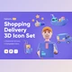 Download Deliverly – Shopping Delivery 3D CreativeMarket - 7362704