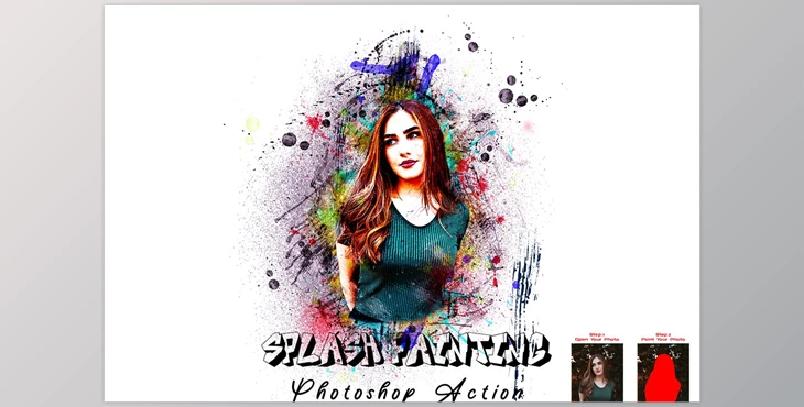 Download Splash Painting Photoshop Action CreativeMarket - 7497314
