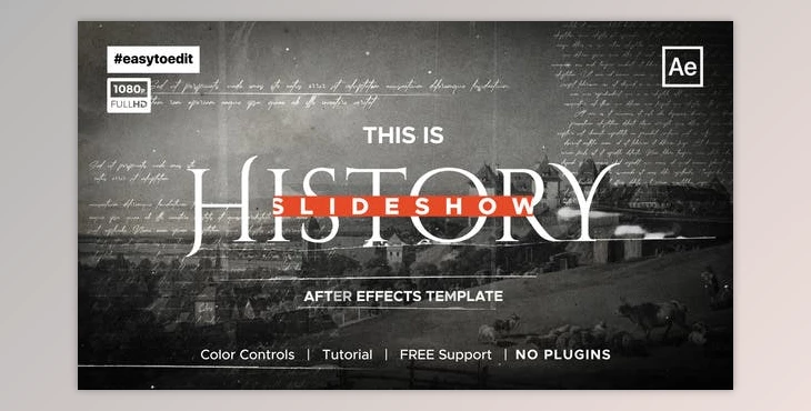 Download History Slideshow (Videohive 39135046) - AE Project