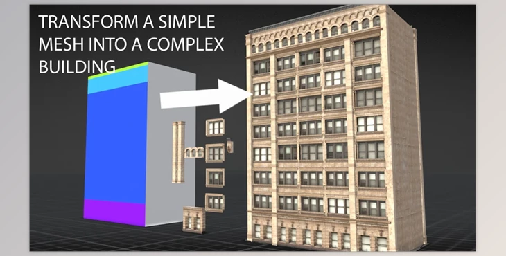 Download Blender Plugin – Gumroad – Blender Geometry Node Tools – Procedural Building