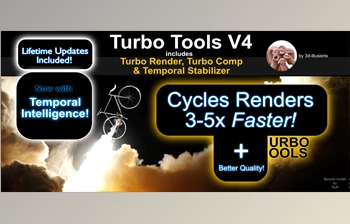 Download <span class='badge badge-warning'>Blender</span> <span class='badge badge-warning'>Market</span> - Turbo Tools v4.1.6 - Turbo Render, Temporal Stabilizer, & Turbo Comp