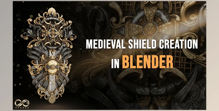 Download Create Super Detailed Shield In Blender Tutorial ( Modeling / Texturing / Render )