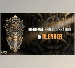Download Create Super Detailed Shield In Blender Tutorial ( Modeling / Texturing / Render )