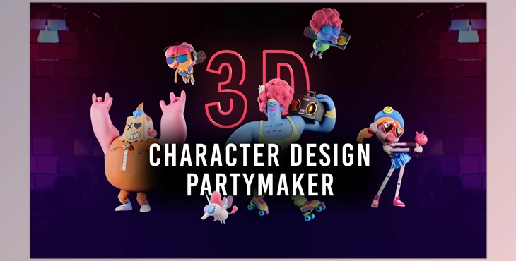 Download Motion Design School – 3D Character Design Partymaker