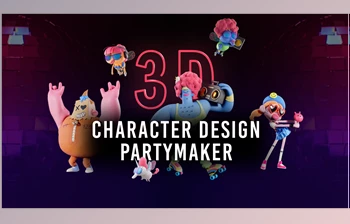 Download <span class='badge badge-warning'>Motion</span> Design School – <span class='badge badge-warning'>3D</span> Character Design Partymaker