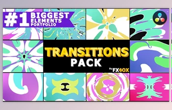Download Colorful <span class='badge badge-warning'>Cartoon</span> Transitions | DaVinci Resolve (Videohive 38662908)