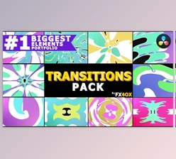 Download Colorful Cartoon Transitions | DaVinci Resolve (Videohive 38662908)