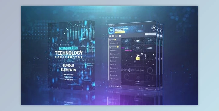 Download Technology Constructor Elements Bundle (Videohive 36865401) - AE Project