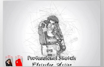 Download Professional Sketch Photoshop Action <span class='badge badge-warning'>CreativeMarket</span> - 7513772