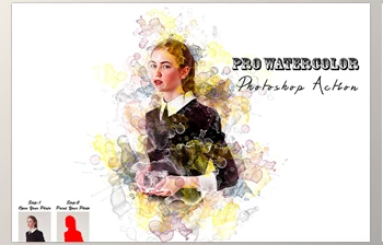 Download Pro Watercolor Photoshop Action <span class='badge badge-warning'>CreativeMarket</span> - 7523466