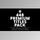 Download Premium Titles Pack (Videohive 38893912) - AE Project
