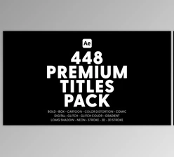 Download Premium Titles Pack (Videohive 38893912) - AE Project