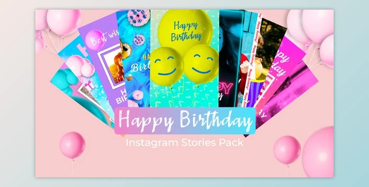 Download Happy Birthday Instagram Stories (Videohive 39200346) - AE Project