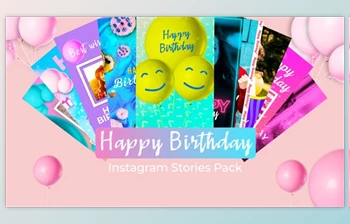 Download <span class='badge badge-warning'>Happy</span> Birthday Instagram Stories (Videohive 39200346) - AE Project