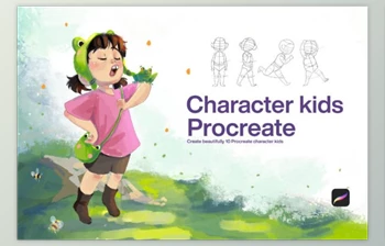 Download 10 Character <span class='badge badge-warning'>Kids</span> Stamps Procreate