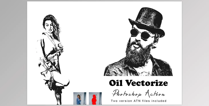 Download Oil Vectorize Photoshop Action CreativeMarket - 7530221
