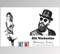Download Oil Vectorize Photoshop Action CreativeMarket - 7530221