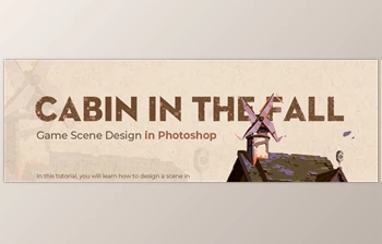 Download Wingfox – Game Scene <span class='badge badge-warning'>Design</span> in Photoshop – Cabin in the Fall with Li Kuide