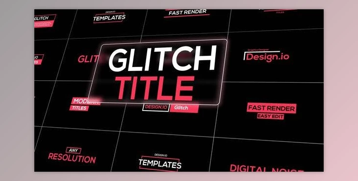Download Beautiful Glitch Titles Pack (Videohive 39340152) - AE Project