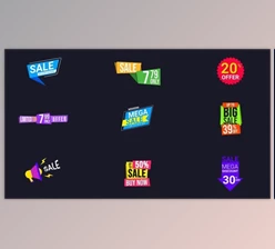 Download Attractive Offer Sale Labels and Badges (Videohive 39340088) - AE Project