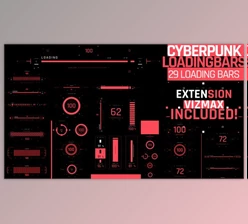Download Videohive Cyberpunk Loading Bars 39228122